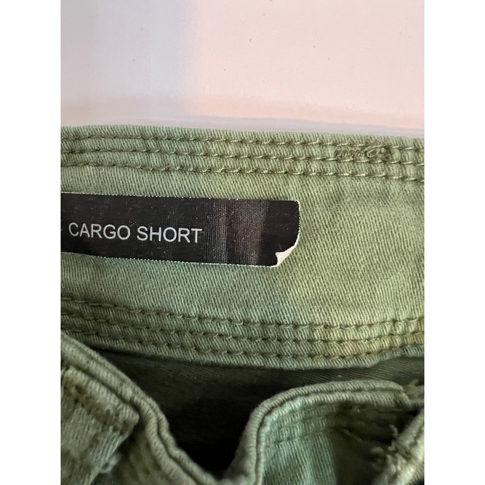 Kut from the Kloth Womens Cargo Shorts Olive Green Size 6 Utility Mini Short - Picture 4 of 7